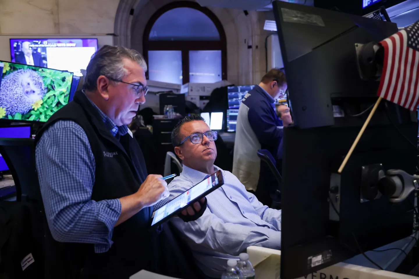 Two stock traders