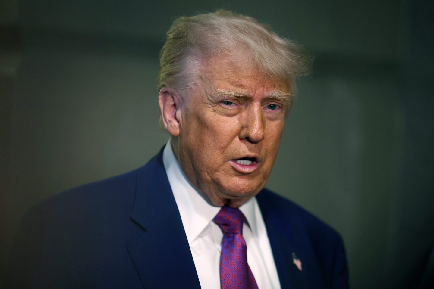 WASHINGTON, DC - MAY 20: President Donald Trump arrives for a House Republican meeting at the U.S. Capitol on May 20, 2025 in Washington, DC. Trump will join conservative House lawmakers to help push through their budget bill after it advanced through the House Budget Committee on Sunday evening. (Photo by Tasos Katopodis/Getty Images)