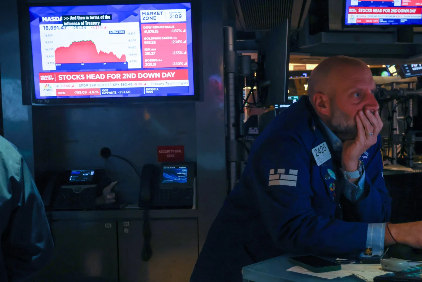 Fiscal fears push bond yields higher as stocks fall